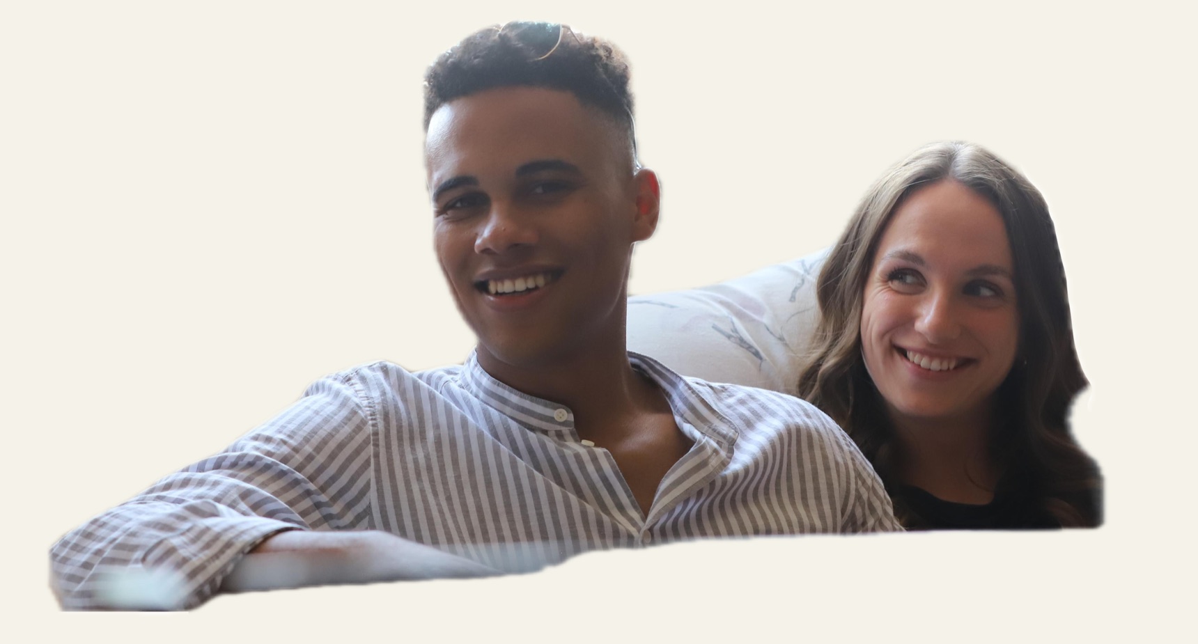 Samuel e Angela — co-founder di TailorMade AI Studio